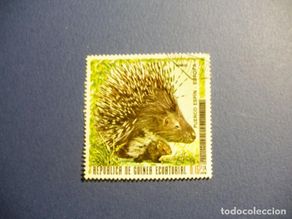 Briefmarken: GUINEA ECUATORIAL - FAUNA - PROTECCION DE LA NATURALEZA - PUERCO ESPIN.